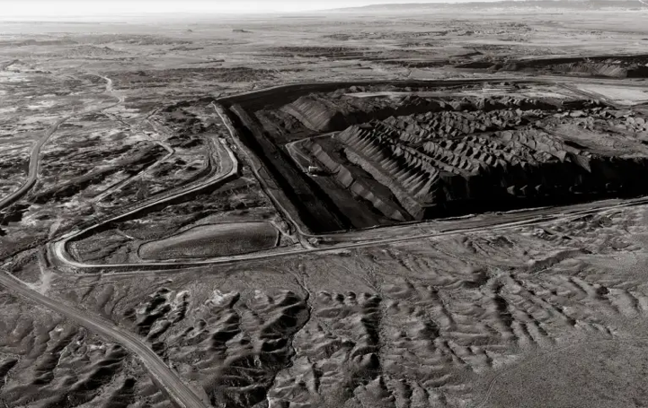 An aerial view of the Navajo Mine.